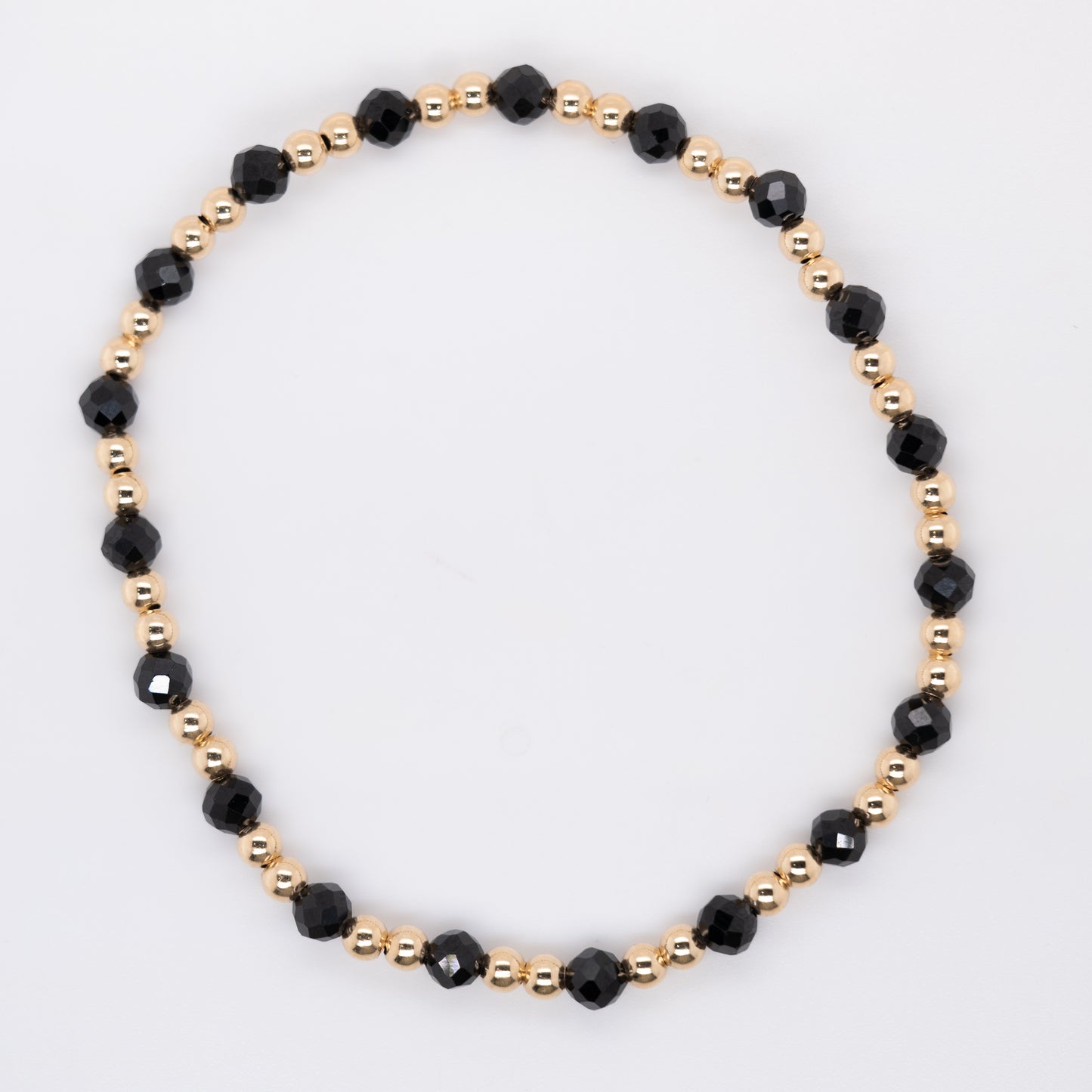 Black Spinel Beaded Bracelet