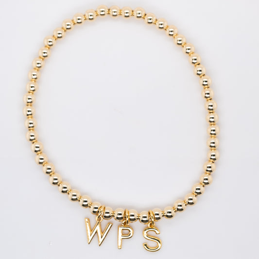 Gold "WPS" Bracelet