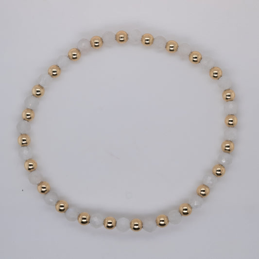 Moonstone Beaded Bracelet