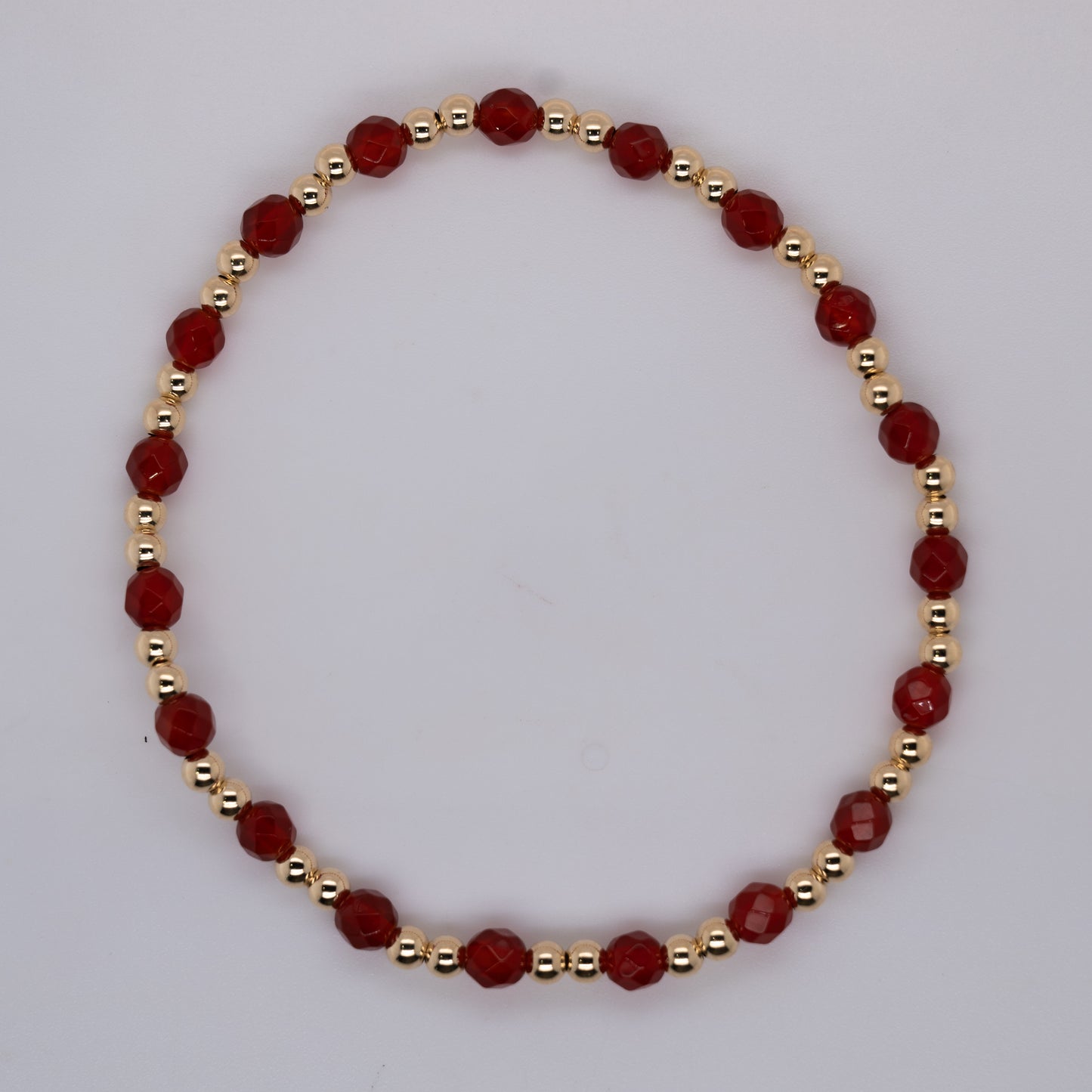 Red Quartz Beaded Bracelet