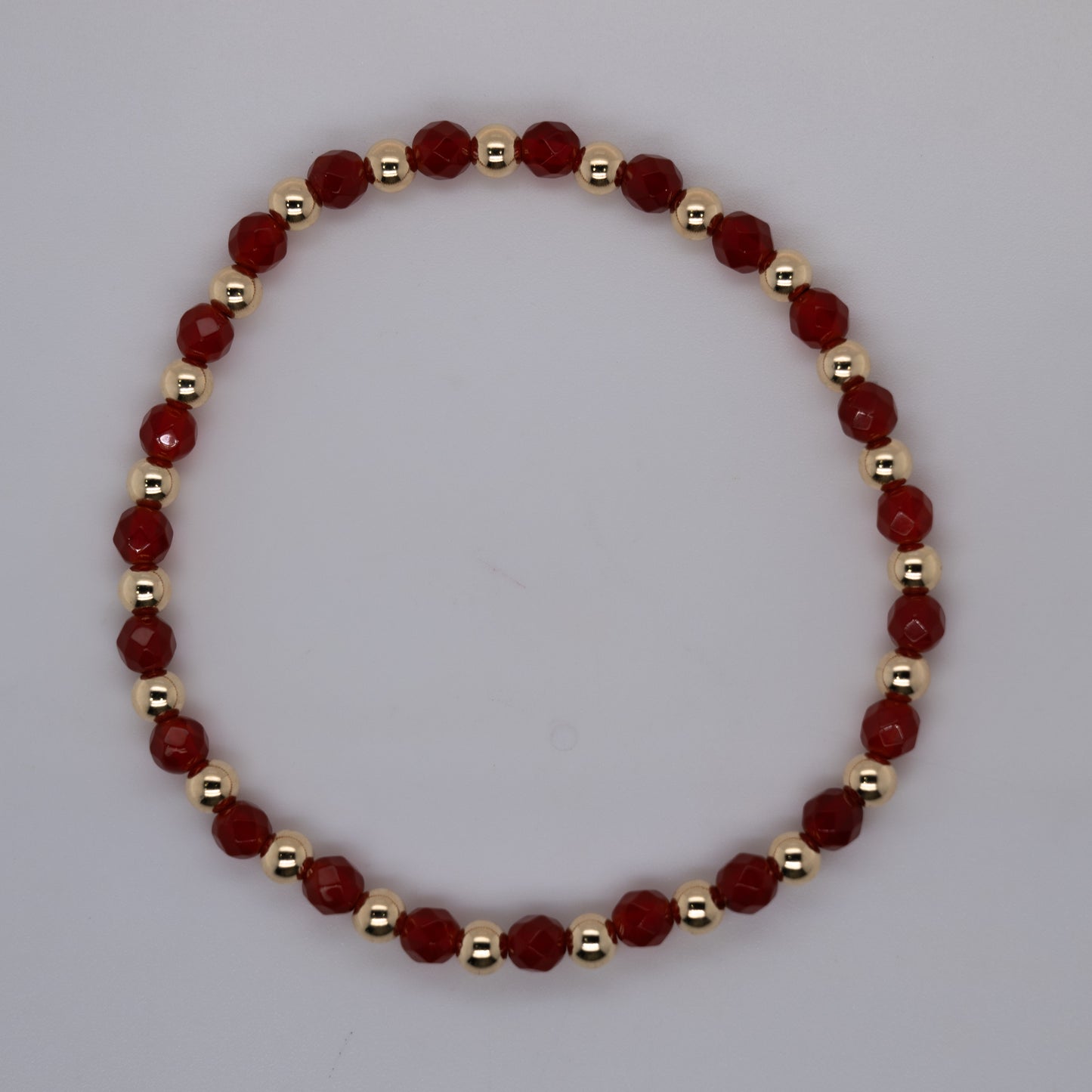 Red Quartz Beaded Bracelet