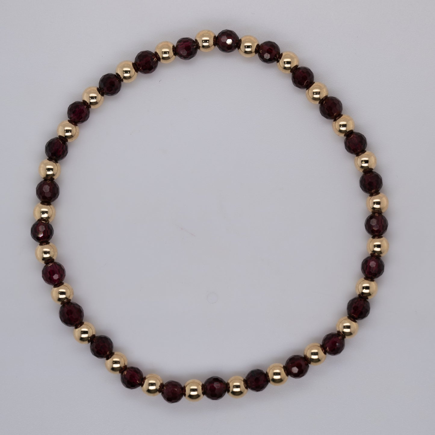 1x1 4mm Birthstone Bracelet