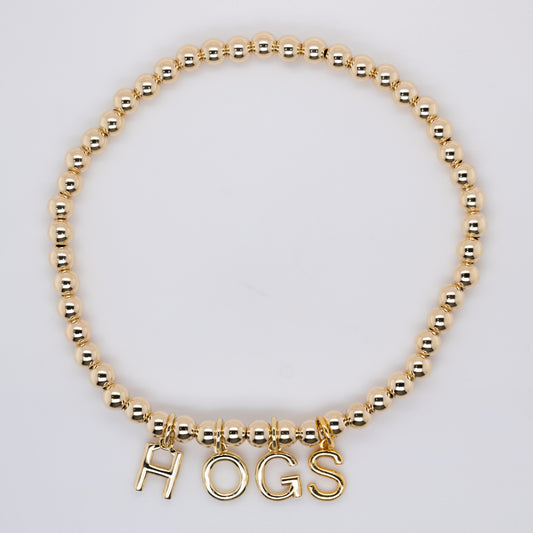 Gold "HOGS" Bracelet