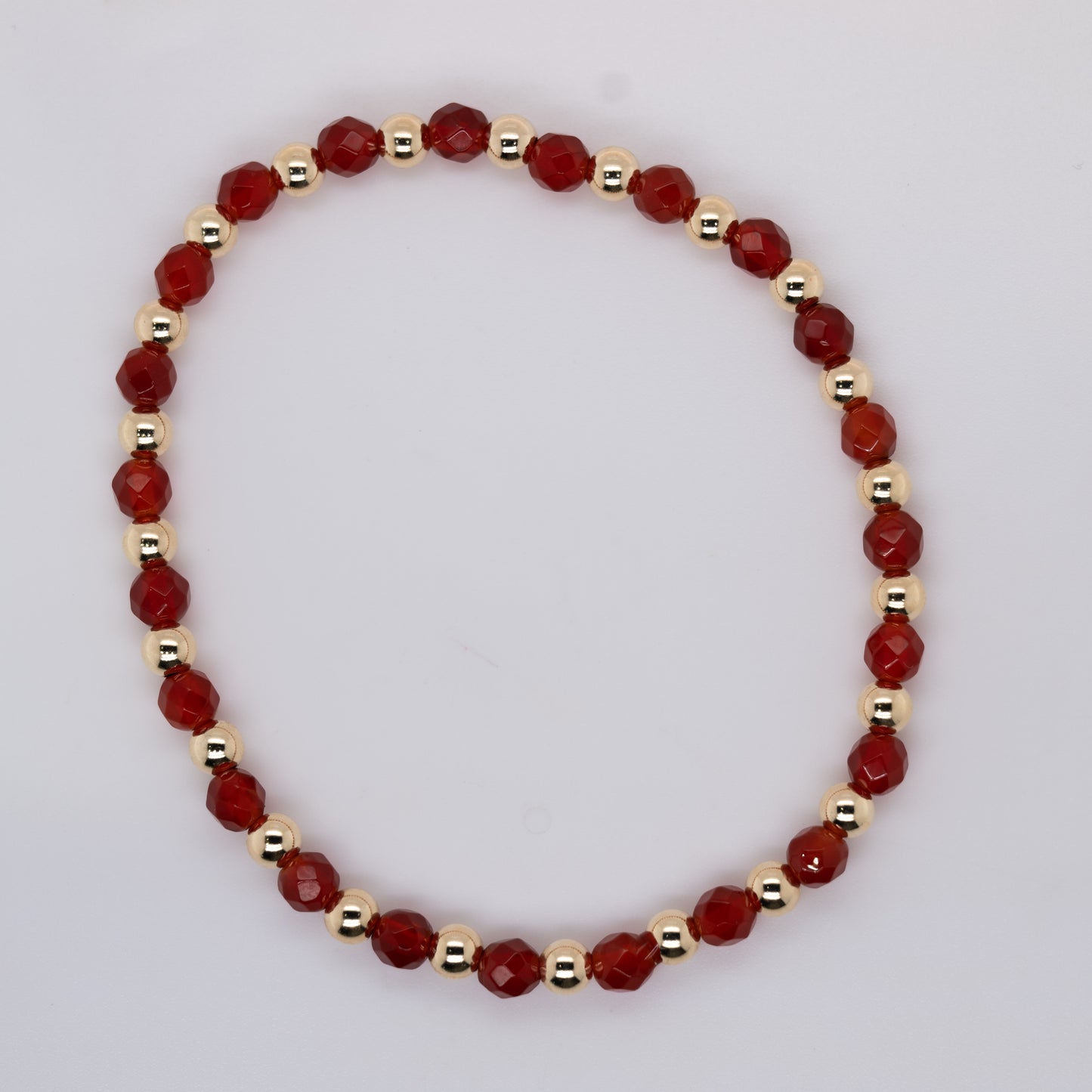 Red Quartz Beaded Bracelet
